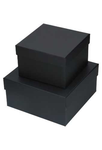 LUXE KANT & KLARE Volos Flowerbox Zwart Vierkant 25x25x15cm 1stuks