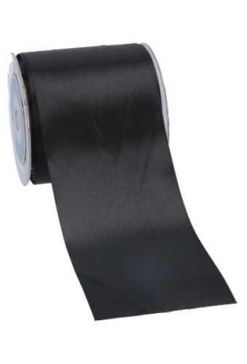 Satijn Lint Super Breed 100mm x 25 meter Zwart Satijn Lint Super Breed 100mm x 25 meter Zwart