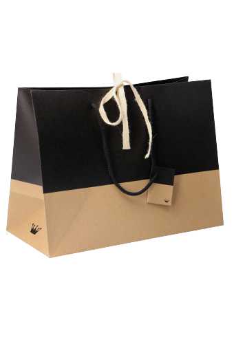 Cadeautasjes Palli Met Lintgleuf & Zwart 39x18x29cm 10stuks