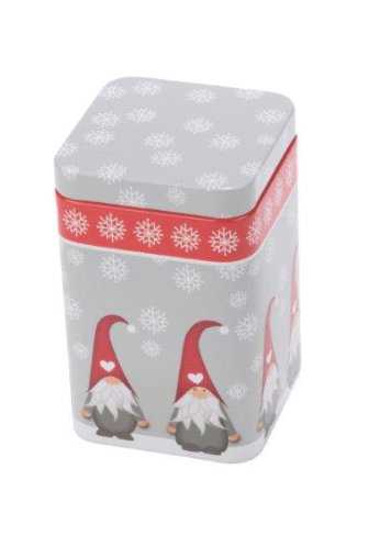 Blikken Kerstkabouter Vierkant 7.2x7.2x9.8cm 12stuks