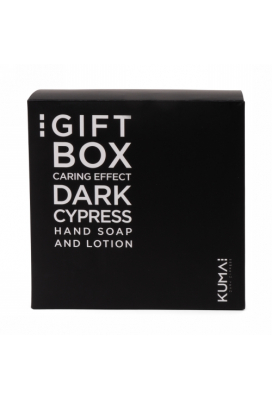 Kumai Dark Cypress Giftbox Handzeep Handlotion Tray 6x6x18cm 1stuks