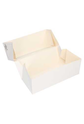 Gebaksdoos Wit Met Klep & Venster 25x10x9cm 250gram 275stuks