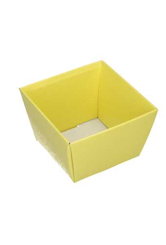 Geschenkdoos Korf Mera Stippen Geel 11x11x9.5cm 49stuks