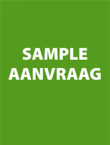 Sample aanvraag inclusief verzendkosten Sample aanvraag inclusief verzendkosten