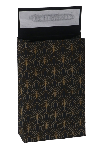 Luxe Kadozakjes Mila Zwart Mat Biloba Goud Plakstrip 10x4x15.7cm 40st