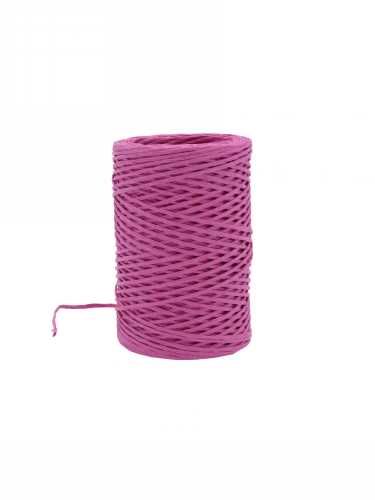 Papierkoord Met IJzerdraad Fuchsia 2mm x 50meter