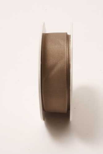 Luxe Taft Cadeaulint Met IJzerdraad Taupe 23mm x 20meter