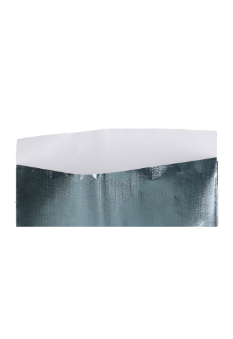 Luxe Kadozakjes Embossing Linnen Zilver 12x19cm 200stuks