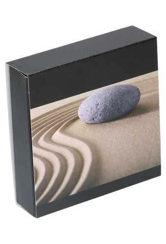 Kadobon + Kadodoosje Bene Sand Stone 12x12x3cm 10stuks