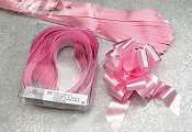 2 HALEN & 1 BETALEN Mini Trek Strikken Organza Paars 15mm r45mm 10st