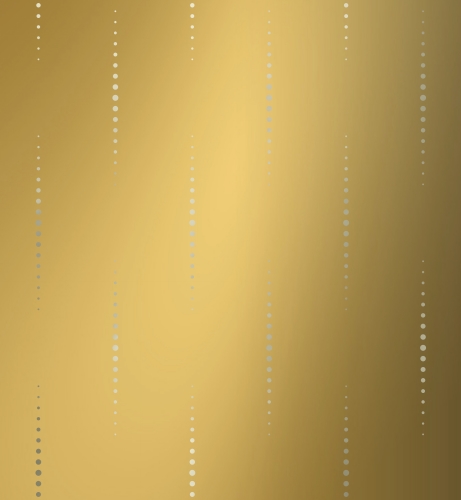 Kerstpapier Metallic Drops Goud 40 cm x 100meter