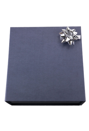 Mini Bows Strik Rond 45mm Metallic Zilver Met Plakker 100stuks