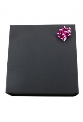 Mini Bows Strik Rond 35mm Metallic Fuchsia met plakker 100stuks
