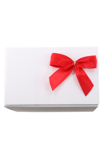 Luxe Strikje Satijn Rood & Plakker 6x5cm 50stuks lint 1.5cm