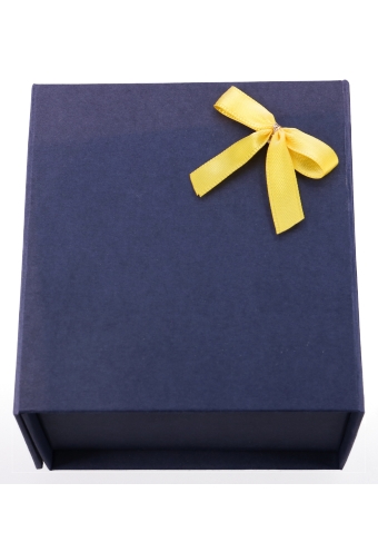 Luxe Strikje Satijn Geel & Plakker 4x3.5cm 250stuks lint 1.0cm