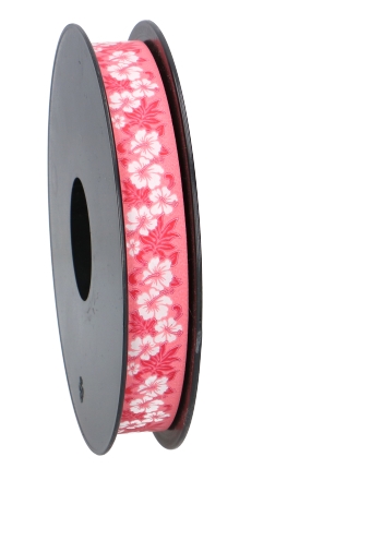 Krullint Flowers Rood 20mm x 100 meter