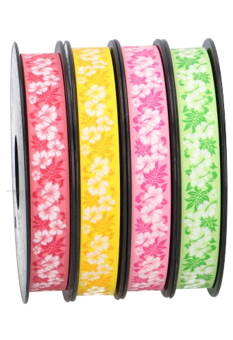 Krullint Flowers Roze 20mm x 100 meter