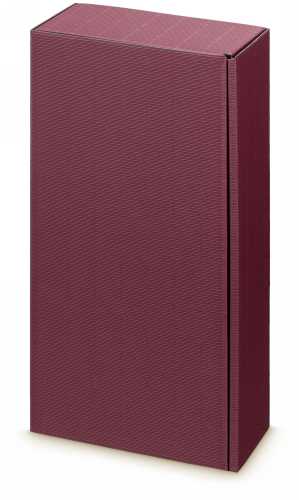Wijndoos Modern Bordeaux Rood 36x18x9cm 2 fles 25stuks