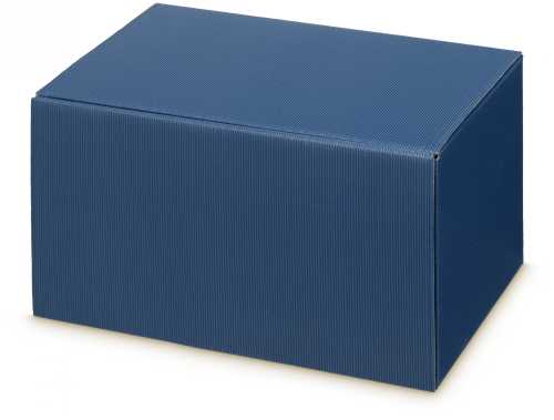 Wijndoos Modern Blauw 38x25x19cm 6 flessen 10 stuks