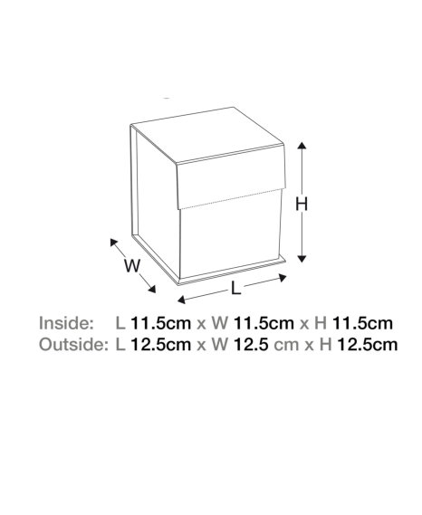 Luxueuze Magneetdozen Diamond & Satijn Wit Mat 11.5x11.5x11.5cm 12st