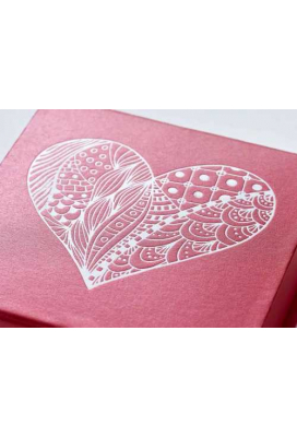 Luxueuze Magneetdozen Diamond & Satijn Rood 9.5x11x4.5cm 12st OP IS OP