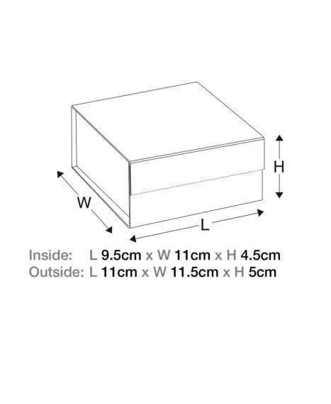 Luxueuze Magneetdozen Diamond & Satijn Rood 9.5x11x4.5cm 12stuks