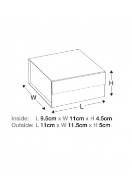 Luxueuze Magneetdozen Diamond & Satijn Roze Gold 9.5x11x4.5cm 12st