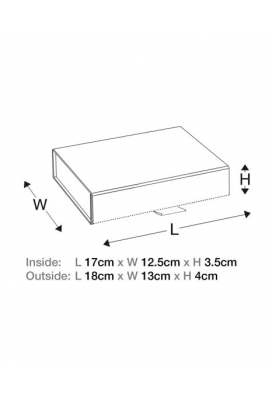 Luxueuze Magneetdozen Diamond & Lintje Zwart Mat 17x12x3.5cm 12stuks