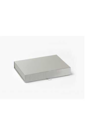 Luxueuze Magneetdozen Diamond & Lintje Zilver Mat 17x12x3.5cm 12stuks