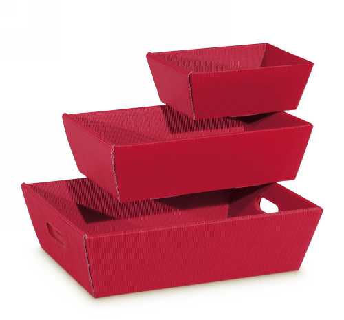 Geschenkdoos Korf Modern Rood 19x14x10cm 25stuks