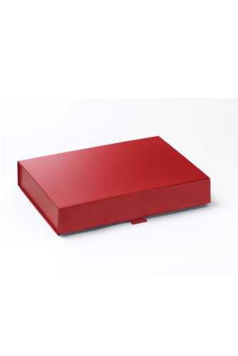 Luxueuze Magneetdozen Diamond & Lintje Rood 22x16x3.5cm  12stuks