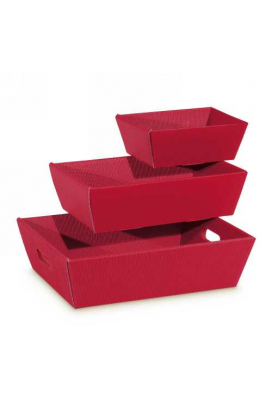 Geschenkdoos Korf Modern Rood 33x19x11cm 25stuks