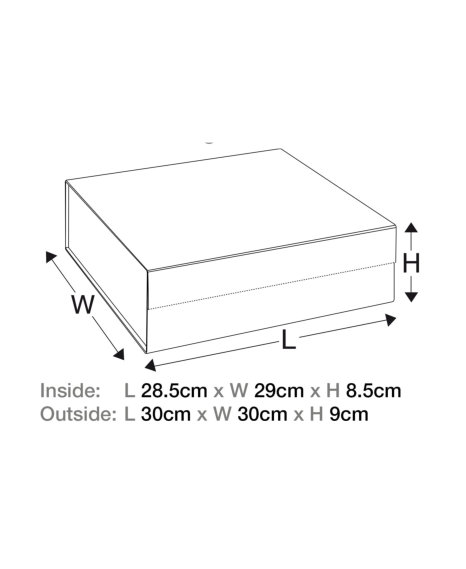 Luxueuze Magneetdozen Diamond & Satijn Wit Mat 28.5x29x8.7cm 12stuks