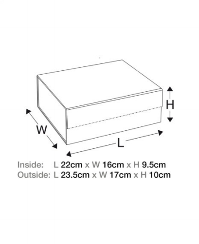 Luxueuze Magneetdozen Diamond & Satijn Zwart Mat 22x16x9.5cm 12stuks