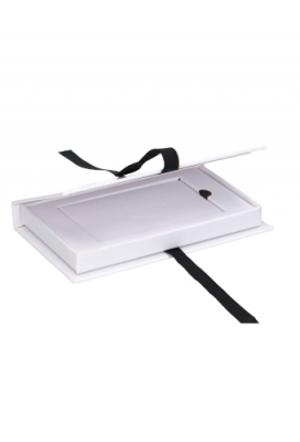 Luxe Klepdoos & Lint Wit Mat 7x12x1cm & Inlay 25stuks OP IS OP