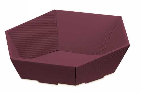 Geschenkdoos Korf Modern Bordeaux Groot 46.5x41.5x9-15.5cm 25stuks