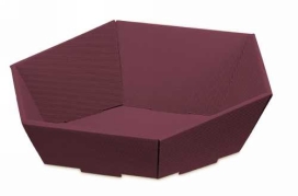 Geschenkdoos Korf Modern Bordeaux Groot 46.5x41.5x9-15.5cm 25stuks