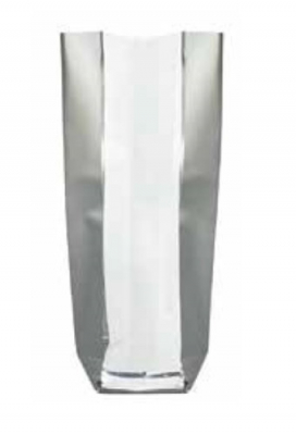 taart Verbonden theorie Luxe Cellofaan Zakjes Silver Edge & Zilveren Bodem 10x4x22cm 100st  Krabbendam Kadoverpakking