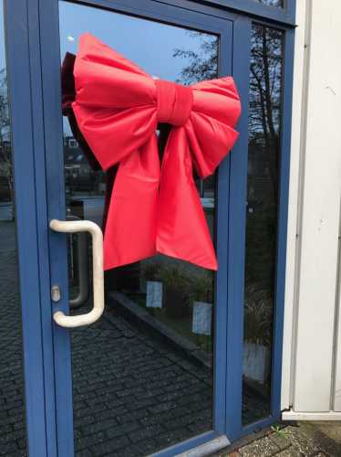 Megastrik Dubbel Rood Lucca 77x50+40cm & Zuignap lint 25cm