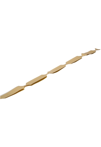 Trek Strikken Metallic Goud Doorsnee 120mm met een lint 30mm 30stuks