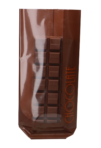 Cellofaan zakjes Chocolate Gourmet 10x4x22cm 100stuks