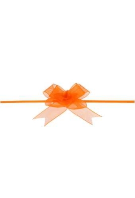 Mini Trek Strikken Organza Oranje 15mm r45mm 10st