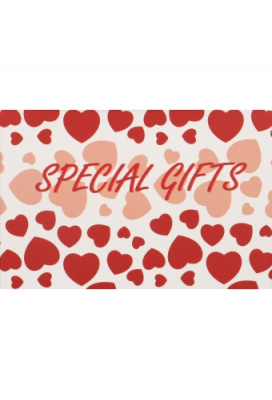 Geschenkdoos Regalo Special Gifts Hartjes Rood Lint 20x20x20cm 25stuks