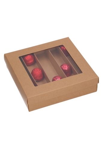 Bonbondoosjes & Deksel Zurich Kraft 25 bonbons 16x16x2.2cm 12stuks