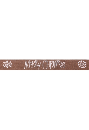 Kadolint Canvas Merry Christmas Bruin & Wit 40mm x 20meter