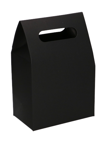 Kadodoos Flores Met Handgreep Hoog Model Zwart & Tape 13x8x18cm 10st