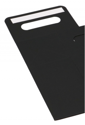 Kadodoos Flores Met Handgreep Hoog Model Zwart & Tape 13x8x18cm 10st