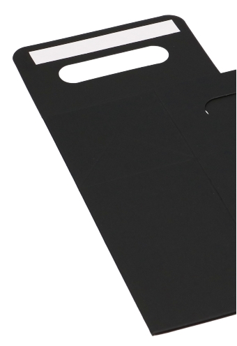 Kadodoos Flores Met Handgreep Hoog Model Zwart & Tape 13x8x18cm 10st