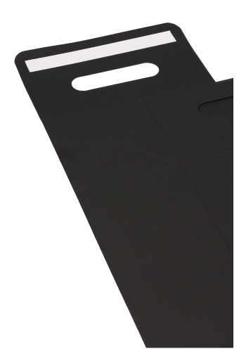 Kadodoos Flores Met Handgreep Hoog Model Zwart & Tape 16x9x26cm 10st