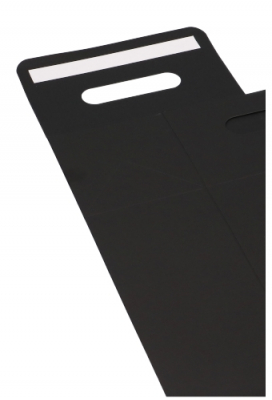 Kadodoos Flores Met Handgreep Hoog Model Zwart & Tape 16x9x26cm 10st